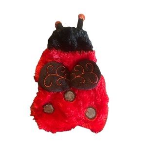 Dog ladybug Halloween costume.